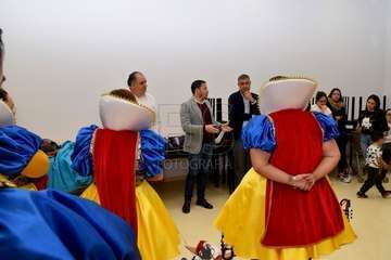 Visita de apyo a los grupos murgueros de Telde (Foto Francisco Javier Santana)